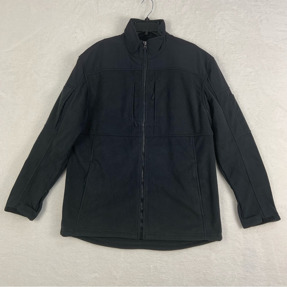 Duluth Trading Men’s Shoreman’s Fleece Gridlock Jacket Black NWT Size Large Tall